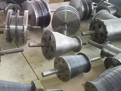 There are many steel mandrels for GRE pipe manufacture, they have different shapes.